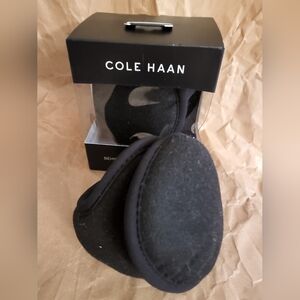 Cole Haan Black Foldable Behind The Head Ear Warmers
